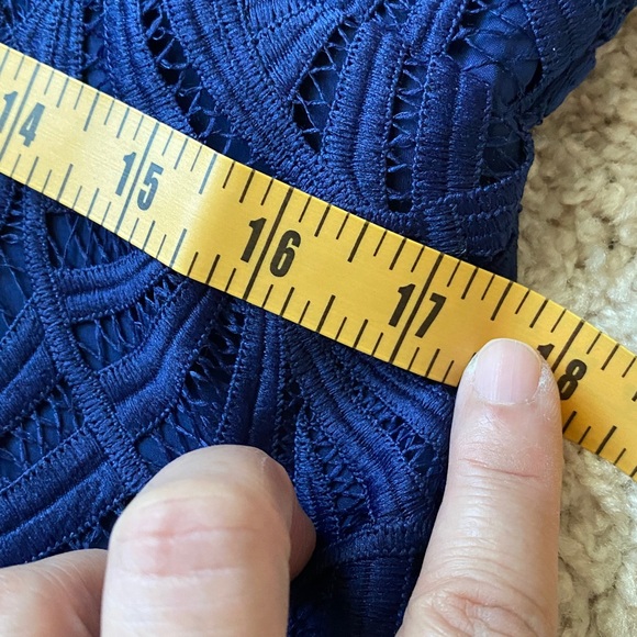 Kay Unger Royal Blue Lace Dress - Picture 6 of 9